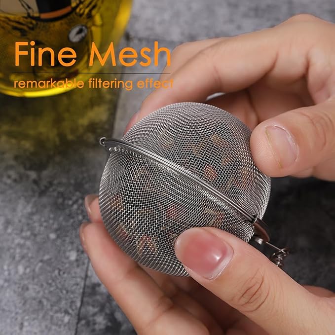 Tea Infusers for Loose Tea 3 Sets Tea Infuser Loose Leaf Tea Steeper Tea Stainless Steel Ball Mesh Tea Strainer Filters with Crtstal Pendant (Animal 2)