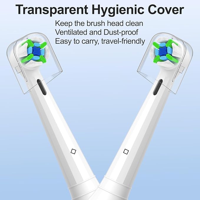 Qitizu Replacement Heads Compatible with Oral B iO Electric Toothbrush, Replacement Toothbrush Heads Fit for Oral-B iO 2/3/4/5/6/7/8/9/10 Series Toothbrush, 8 Packs (White)