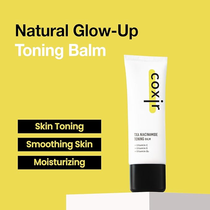 coxir TXA Niacinamide Toning Balm –4% Niacinamide+3% Tranexamic Acid | Clinically Tested, No Irritation |Uneven Tone Care | Mild Deep Hydration Cream with Squalane | Korean Skincare 40ml1.35 fl.oz]