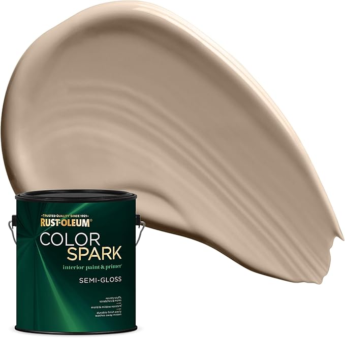 Rust-Oleum Color Spark Interior Paint and Primer in One, Semi-Gloss, Puerto Morelos, 1 Gallon