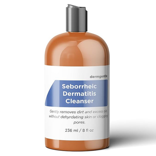 Seborrheic Face & Body Cleanser for Seborrheic Dermatitis - Hydrating Face Wash for All Skin Types, Gently Cleanses Face Without Over Drying, Daily Face Wash, Oil-Free, Soap-Free, 8 fl. oz