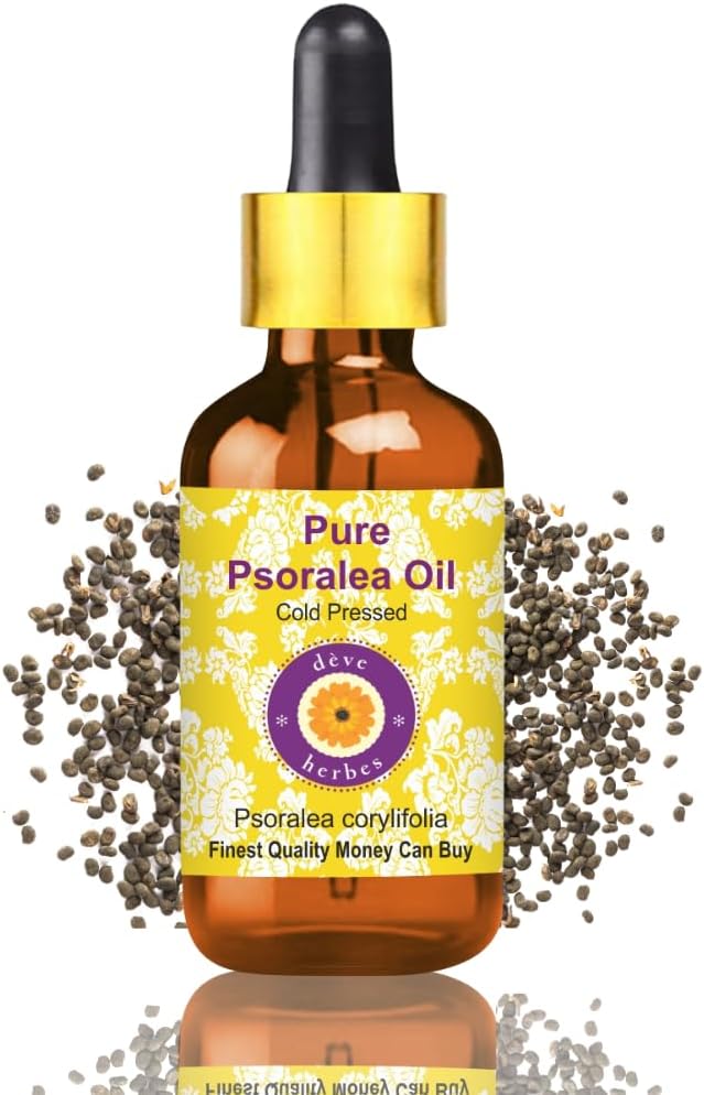 dève herbes Pure Psoralea Oil (Psoralea corylifolia) with Glass Dropper Cold Pressed 100ml (3.38 oz)