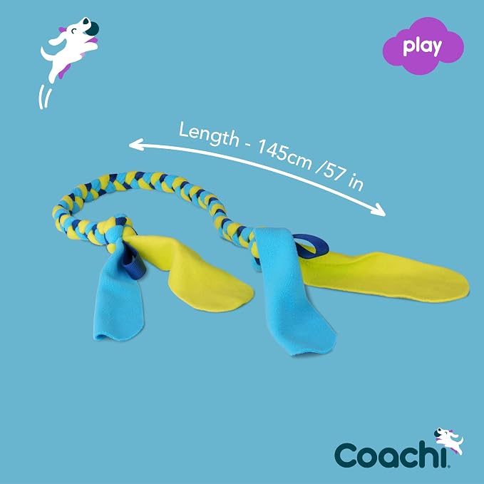Coachi Tuggi Tug - Interactive Dog Toy for Tug of War & Play