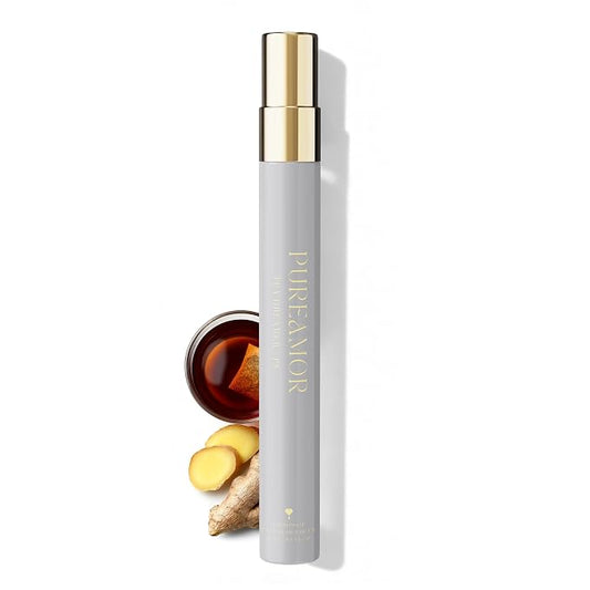 PUREAMOR Pheromone Perfume for Women, Tea Dreamer Extrait de Parfum – Fresh Amber Tea & Ginger Scent, Long Lasting Fragrance, 0.4 oz / 12 ml Travel Size