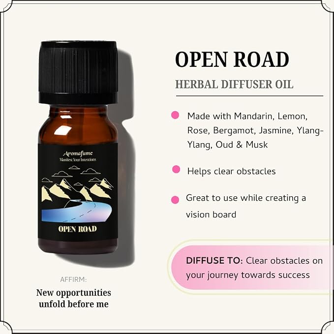 Success & Prosperity, Love & Open Road Oils | 3 x 10 ml | Ideal for Cultivating Love, Welcoming Success etc| Manifestation & Mindfulness