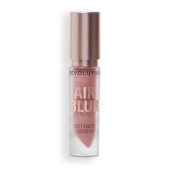 Revolution Beauty London, Air Blur Matte Liquid Lipstick, Long-Lasting Lip Color, Face Makeup, Vegan & Cruelty-Free, Chauffeur Nude, 0.11 fl oz