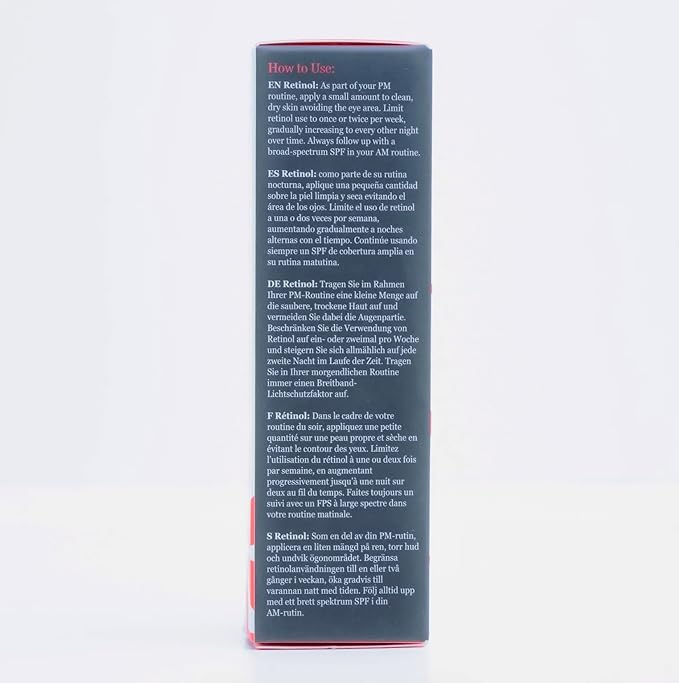 Sienna Rose Radiance Smoothie Retinol Cream, Refresh & Reset, 1.0% Retinol + Sun Protecting Xanthophylls, 30 ml / 1 fl oz