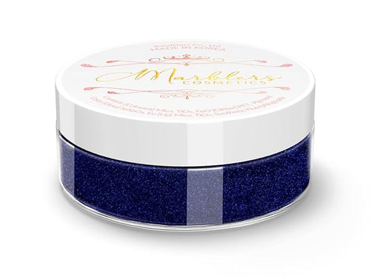 MARBLERS Fine Synthetic Mica Powder [Dark Sapphire] 0.11oz (3g) | Highly Pigmented | Non-Toxic, Vegan, Cruelty-Free | Lip Gloss, Lipstick, Bath Bomb, Nail Polish, Nail Art | Party, Body, Face Makeup