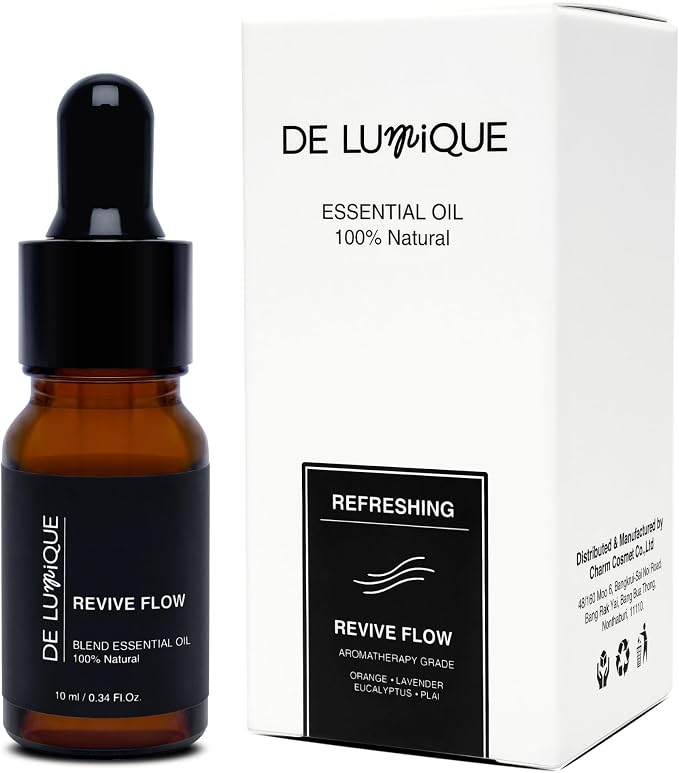 Calming Essential Oil Blend, 100% Natural Aromatherapy Grade, 10ml / 0.34 Fl Oz (Revive Flow)