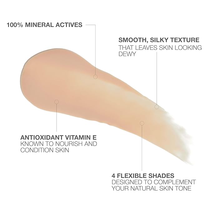 Neutrogena Purescreen+ Mineral UV Tint Face Liquid Tinted Sunscreen - with 100% Mineral Actives & Vitamin E,Enhances Natural Tone,Water Resistant,Broad Spectrum SPF 30,1.1 fl oz,(Pack of 2)