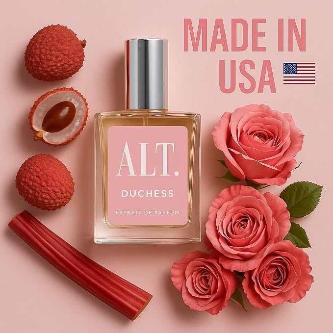 ALT. FRAGRANCES Duchess - Inspired by Delina Fragrance, Extrait de Parfum, Long Lasting Perfume for Women, Floral Fruity Scent with Lychee Rose Musk, 100ml
