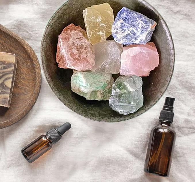 LAIDANLA Strawberry Quartz 2" Natural Rough Stones Crystal Large Raw Crystals Bulk Healing Gemstones for Reiki Healing Tumbling Fountain Rocks Wire Wrapping Decoration 4PCS 0.55lb
