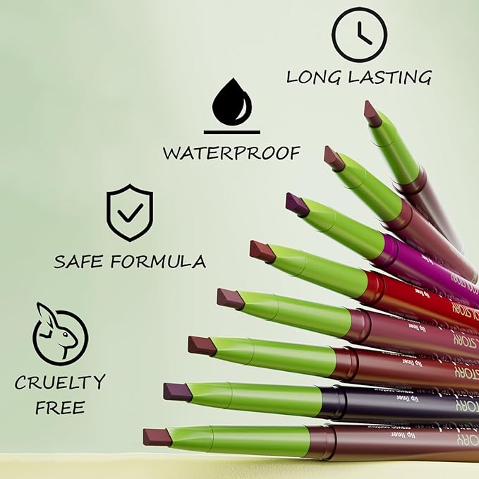Matte Finish Lip liner and Nourishing Lip Gloss Kit for Women, High Pigmented Natural Nude Pink Red Brown Lip Pencil Makeup Long Lasting Moisturizing Plumping Lip Oil Gloss Winter Care (#03)
