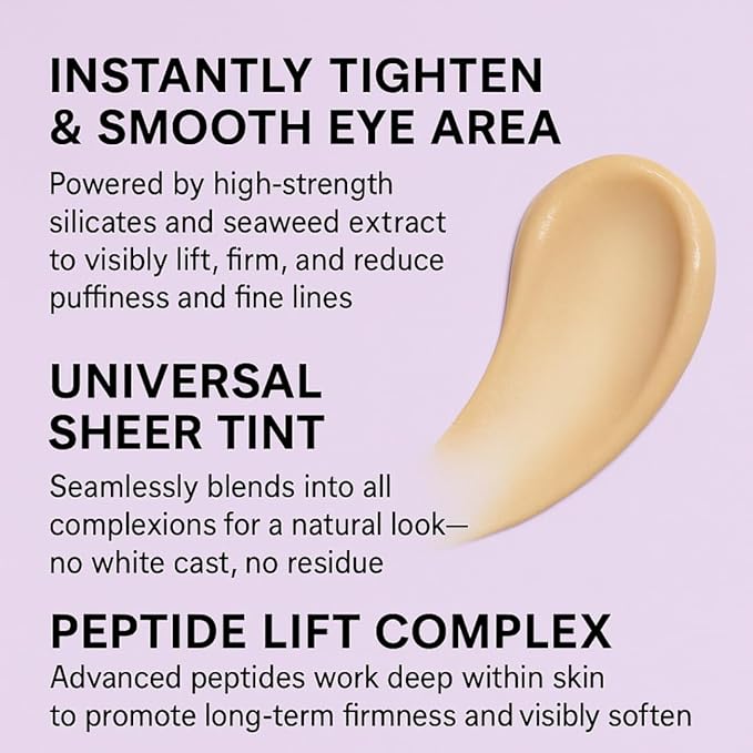 Instant Eye Firm & Face Tightening Primer – Advanced Eye Tightener Serum for Under-Eye Bags, Wrinkles & Fine Lines | With Double brush – 1 oz / 30ml