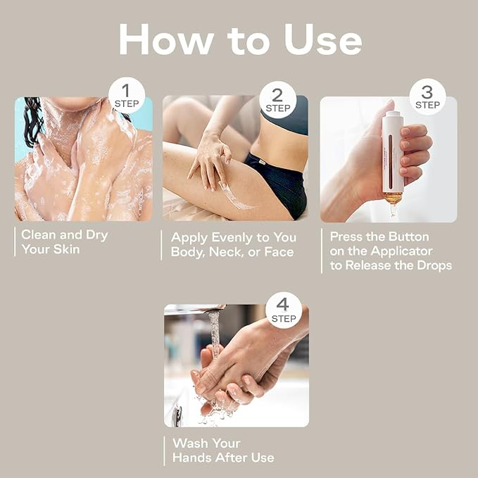 Self Tanning Drops Kit with Mixing Palette – Made in Korea with Natural Ingredients, Aloe Leaf Juice & Hyaluronic Complex Face & Body Non-Toxic, Fragrance-Free, Sunless Bronzing Glow – 1 fl oz