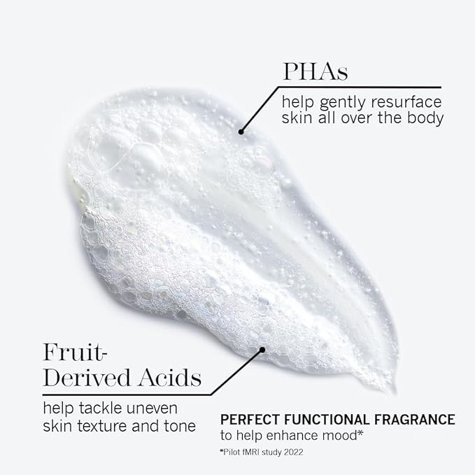 THISWORKS Perfect Smoothing Face & Body Wash, Exfoliating Resurfacing Cleanser, 6.7 Ounce (200ml)