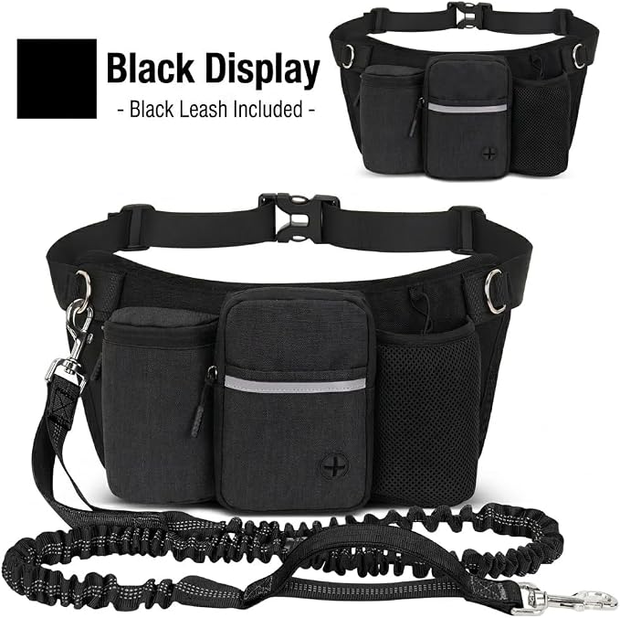 Dog Treat Pouch for Training, Black