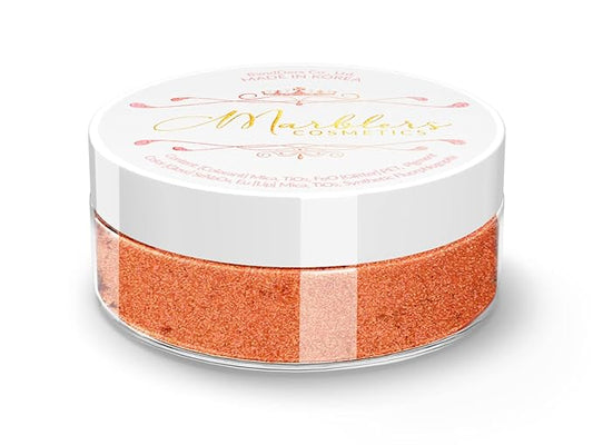 MARBLERS Fine Natural Mica Powder [Alloy Orange] 0.11oz (3g) | Highly Pigmented | Non-Toxic, Vegan, Cruelty-Free | Eyeshadow, Body Butter, Nail Polish, Nail Art | Party, Body, Face Makeup