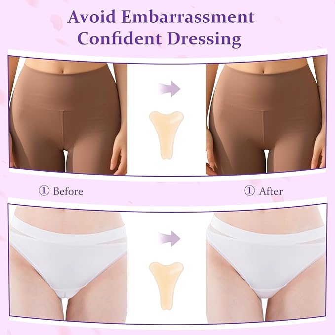 Camel Toe Concealer,Reusable Seamless Camel Toe Underwear,Invisible Frontal Wedgie Cover,Anti Cover Silicone Insert