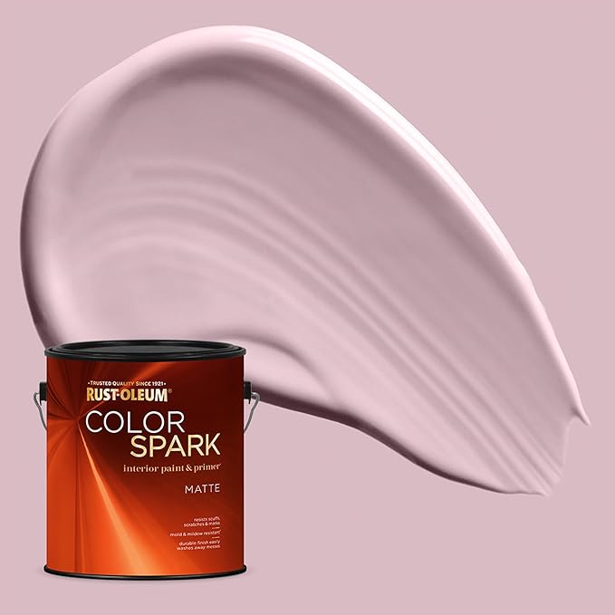 Rust-Oleum Color Spark Interior Paint and Primer in One, Matte, Cheeky, 1 Gallon