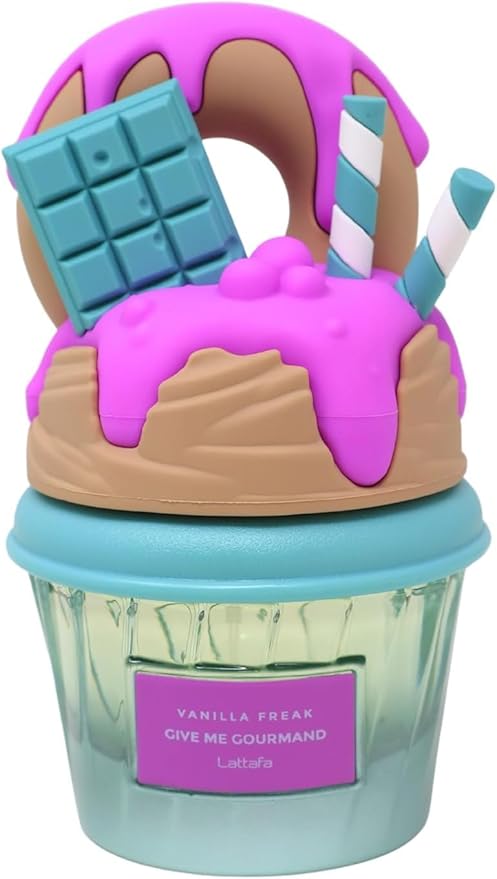 Lattafa Vanilla Freak Eau de Parfum, Give me Gourmand Collection, Unisex, Spray Form, 75ml, Vanilla Caramel Scent, Woody Notes, Long-lasting