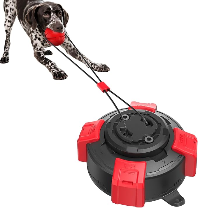 Sedioso Tough Dog Tug Toy for Aggressive Chewer with Ultra-Strong Suction Cup, Dog Pull Toy, Interactive Tug of War Toy for Small Medium and Large Dogs