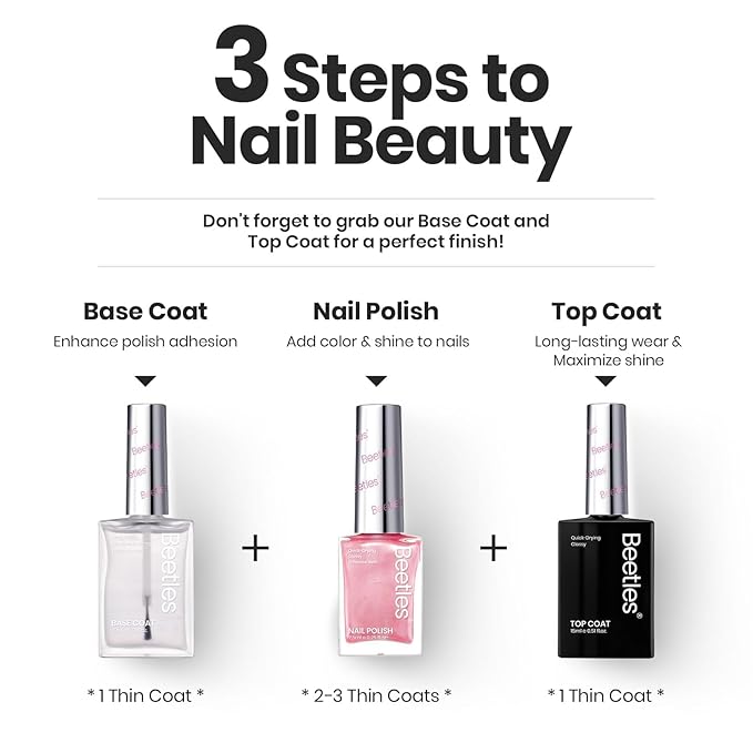 Beetles Nail Polish Set, 6 Colors Pearl Nail Polish Kit Pastel Pearl Shimmer Pink Orange Blue Green Dreamy Swirl Quick Dry Fingernail Polish Gifts for Women Salon DIY Manicure Kit - Easter Nails Art
