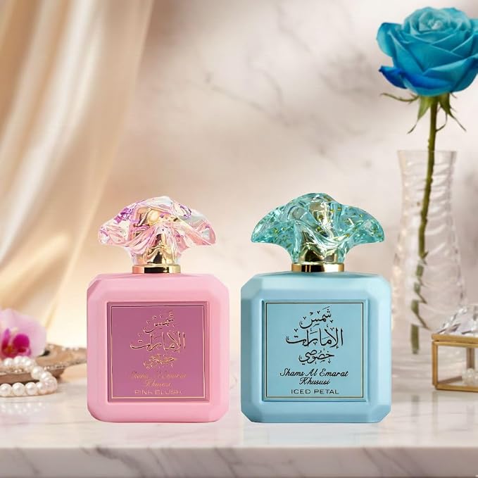 Ard Al Zaafaran Shams Al Emarat Khususi Pink Blush & Iced Petal Eau de Parfum Sprays 100ml (3.4 oz)