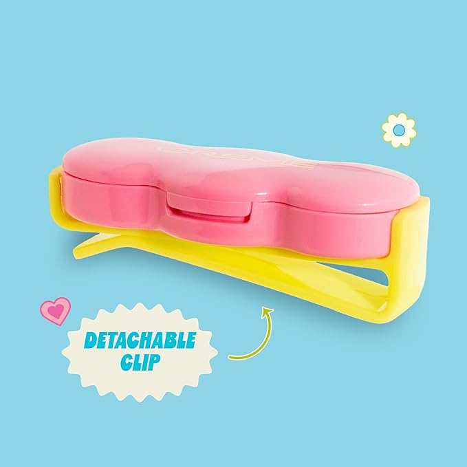 The Crème Shop Shimmer Pop Clip-On Lip Gloss | Korean Makeup, Cute Clip Accessory, Hydrating, Non-Sticky, Shea Butter, Hyaluronic Acid, Vitamine E- Nude Orbit