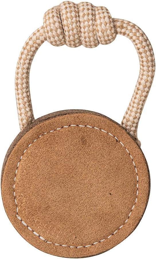 Natural Jute Dog Chew Toy – Smiley Shape, Tough & Durable Puppy Teething Toy, Safe Eco-Friendly Chew, Interactive Training & Play Toy for Small, Medium & Large Dogs