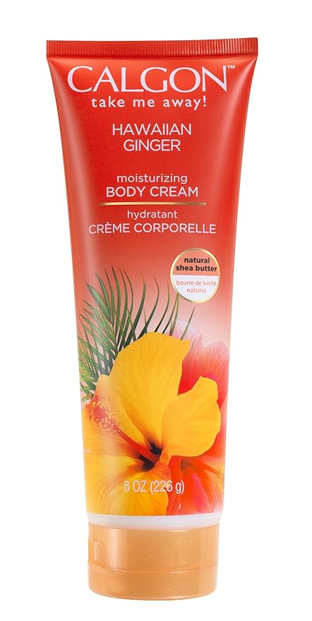 Calgon Hawaiian Ginger Skin Nourishing Body Cream for Women, 8 Ounce