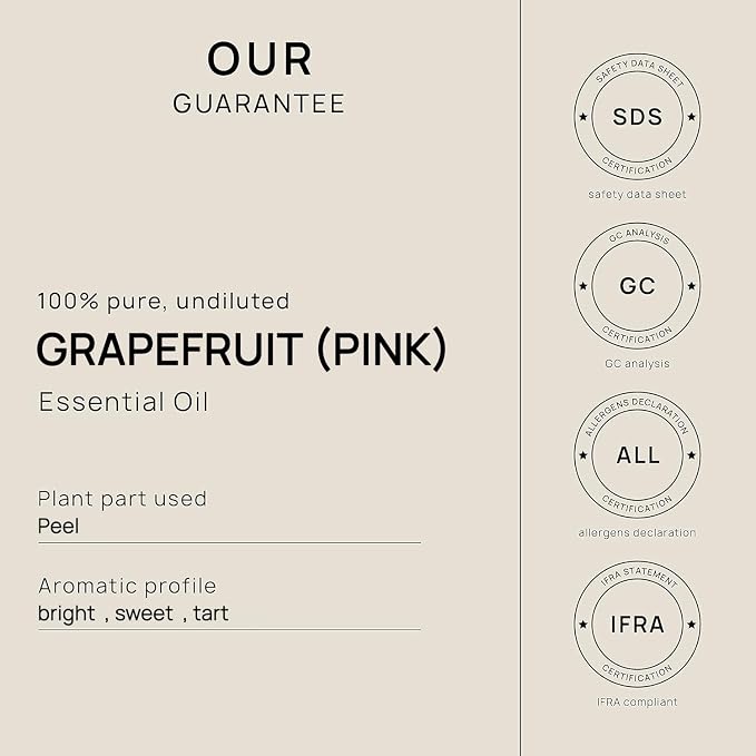 VINEVIDA Pink Grapefruit Essential Oil - Gallon Grapefruit Oil Undiluted - Bulk Gallon Essential Oil Soap Making