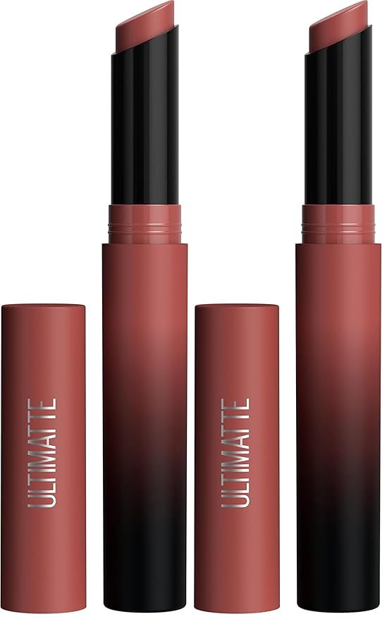 MAYBELLINE Color Sensational Ultimatte Matte Lipstick, Non-Drying, Intense Color Pigment, More Mocha, Mid-Tone Mauve, 1 Count (Pack of 2)