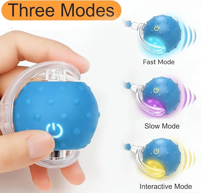 Tiny Fetch Motion Dog Toy,Interactive Cat Toy Rolling Ball