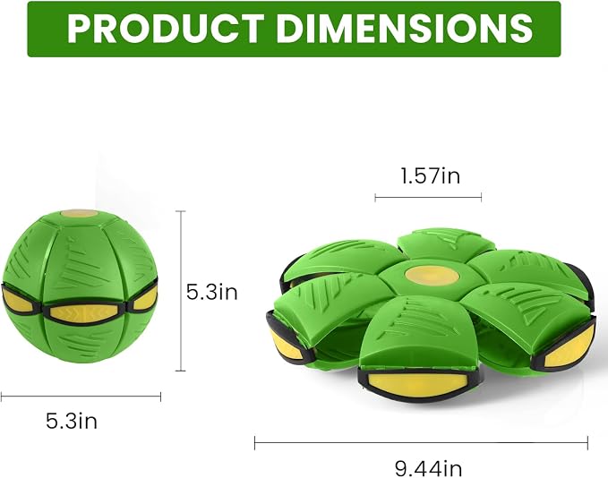 Magic Bouncing Ball 6-Light Transformable Pop up Ball, Interactive Bouncy Toy for Kids Dogs Pets