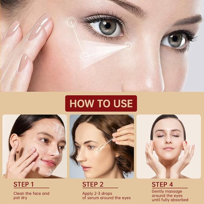 Styes Eye Relief Serum, 2PCS Moisturize Blepharitis & Chalazion Remover, Gentle Under Eyelid Serum For Dark Circles, Puffiness.