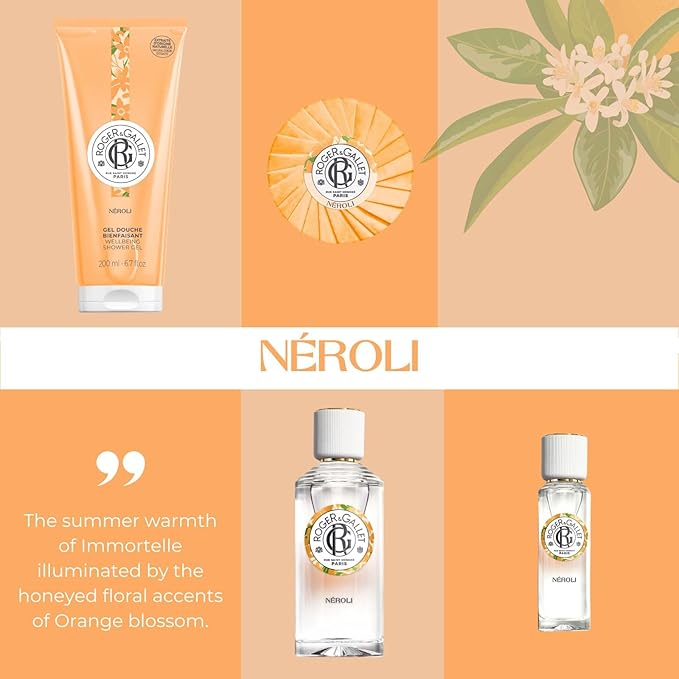 ROGER & GALLET | Body Wash & Body Soap for Women | Neroli 3.5 oz