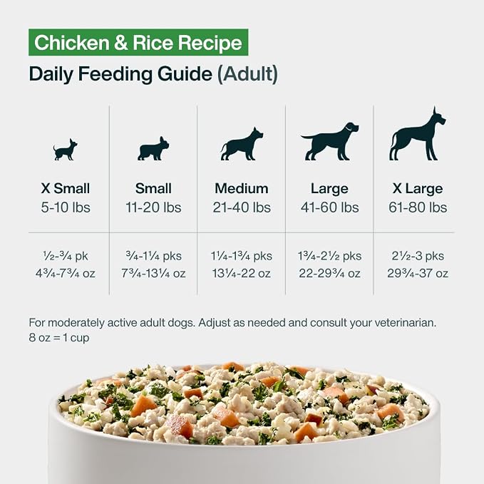 JustFoodForDogs Pantry Fresh Wet Dog Food, Complete Meal or Dog Food Topper, Chicken & White Rice Human Grade Dog Food Recipe - 12.5 oz (Pack of 12) | Fresh Pet Meal or Fresh Dog Food Topper, Human Grade Recipe Made With Whole Foods, Preservative-Free,...
