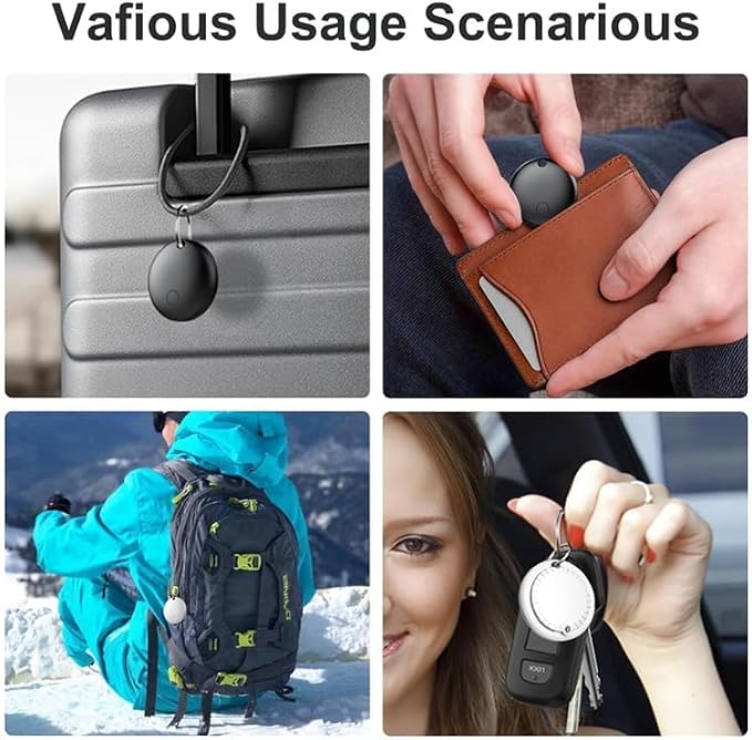 GPS Tracker for Vehicles No Monthly Fee (iOS Only) - 2 Pack | Mini Undetectable Car Tracker Device Compatible with Apple Find My for Kids, Pets, Keys