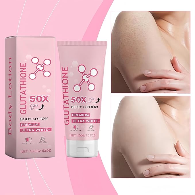 Glutathione 50x Tone Up Body Lotion,Glutathione Body Cream,All Over Body Scented Body Lotion (2, pcs)