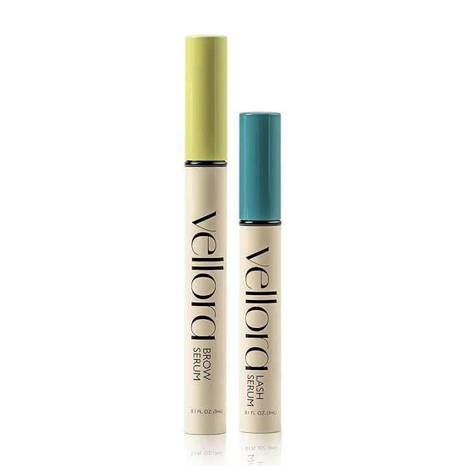 Lash & Brow Growth Serum Duo – Peptide & Botanical Blend for Naturally Fuller-Looking Lashes & Brows, 3mL Each