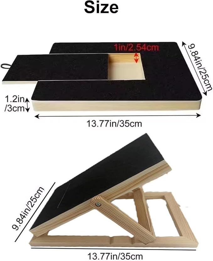 Nail File Treat Dispenser for Dogs, Dog Nail File Treat Box, Sturdy Wooden Structure, Collapsible and Non-Slip Design, Easy to Storage, for Dogs