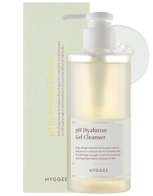 pH Hyaluron Gel Cleanser - Hyaluronic Acid Hydrating Face Wash - pH Balancing Formula for All Skin Types - Hypoallergenic Mild Makeup Cleansing Gel, 6.76 fl.oz.