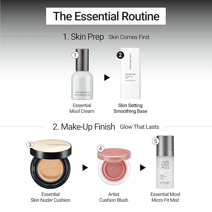 JUNG SAEM MOOL Skin Setting Smoothing Base 1.35 Fl Oz, Sebum-Control Primer with Cotton Seed Extract for Long-Lasting Matte Finish, Fresh Lotion Texture for Oily Skin and T-Zone, Korean Makeup
