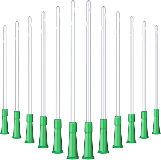 Nuanchu PVC Replacement Tubings Supplies Tubes Kit Clear Replacements Hose with Flexible Rounded End for Smooth Insert(16 FR,90 Pieces)