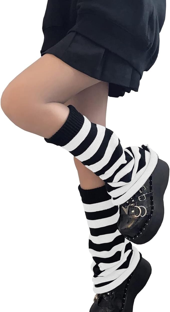 Sexybody Women's Leg Warmers Fashion Knit Warmers Long Socks Cute Y2K Kawaii Japanese Lolita Harajuku Accessories for Girls