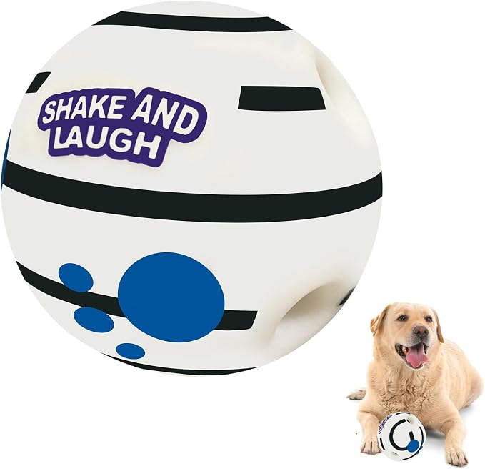 Glow in The Dark Dog Toys Ball, XL, 5.51 in (14 cm) | Interactive, Shaking with Gibbering Sound