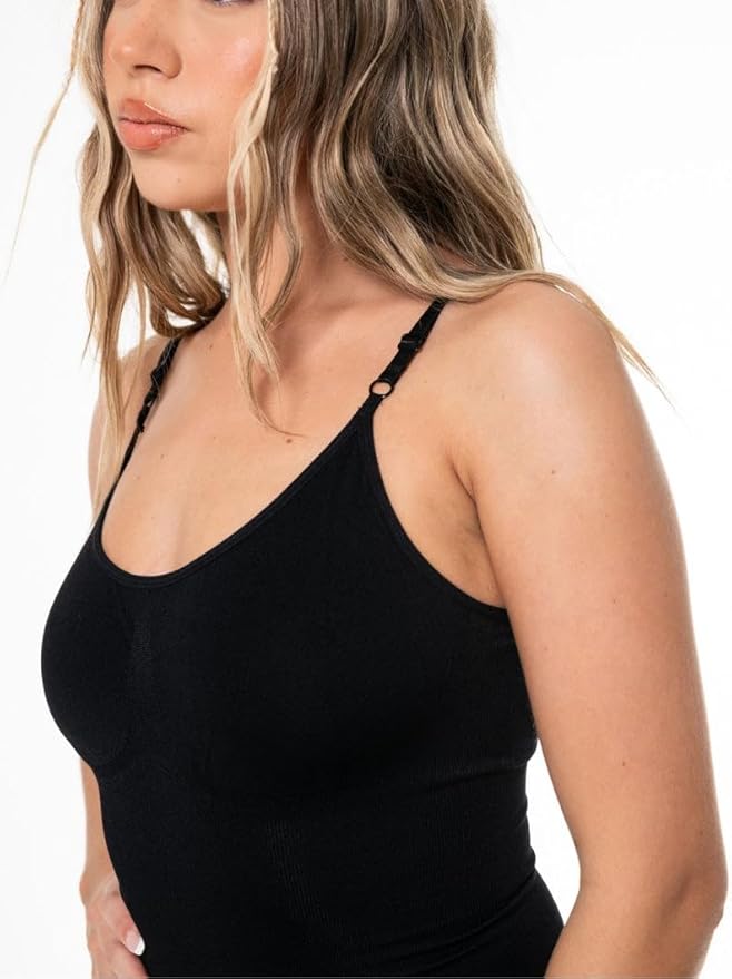 HeyShape Women's Seamless Tummy Control Waist Trainer Bodysuit - Full-Body Sculpting Shapewear with Round Neck