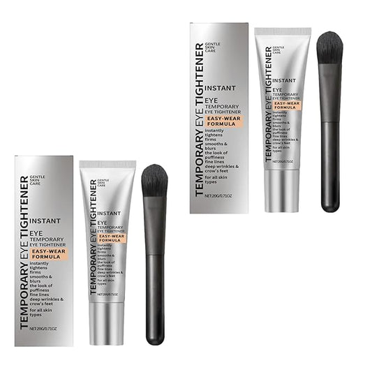 Temporary Eye Tightener with Easy-Wear Formula, Instant Anti-Puffiness Treatment, 20g/0.71oz, Includes Application Brush, All Skin Types (2)