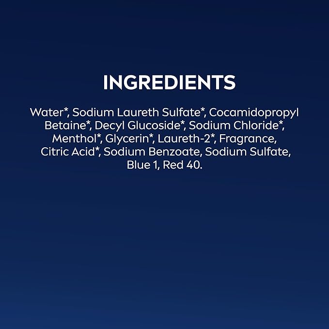 NIVEA MEN Fresh Wave Body Wash with Menthol, Refreshing Scent, 3-in-1 Men's Body Wash, Face and Hair, Paraben Free, Vegan Formula, 16.9 Fl Oz Bottle, Pack of 3